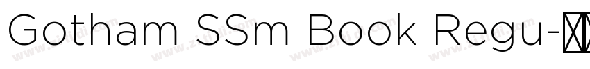 Gotham SSm Book Regu字体转换